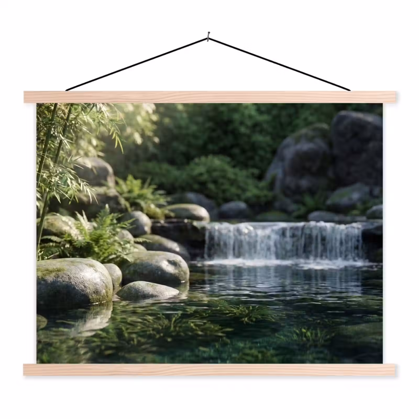 Schoolplaat - Beek - Waterval - Natuur - Groen — 1