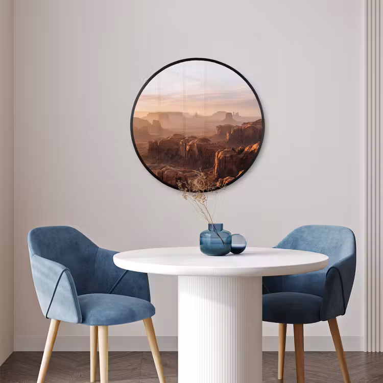 Ronde fotolijst - Woestijn - Landschap - Natuur — 3