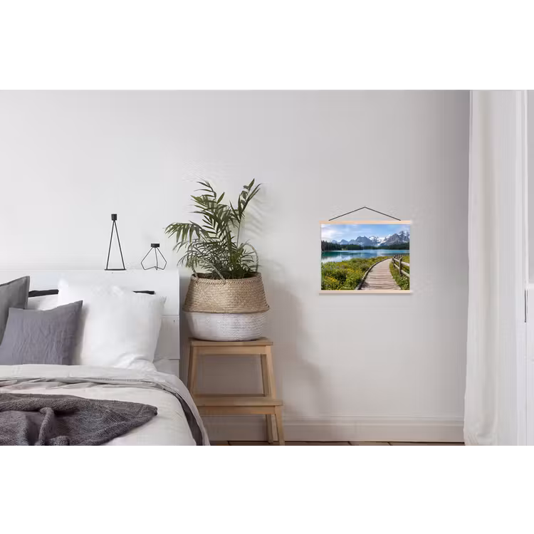 Schoolplaat - Bergen - Meer - Landschap - Blauw — 2