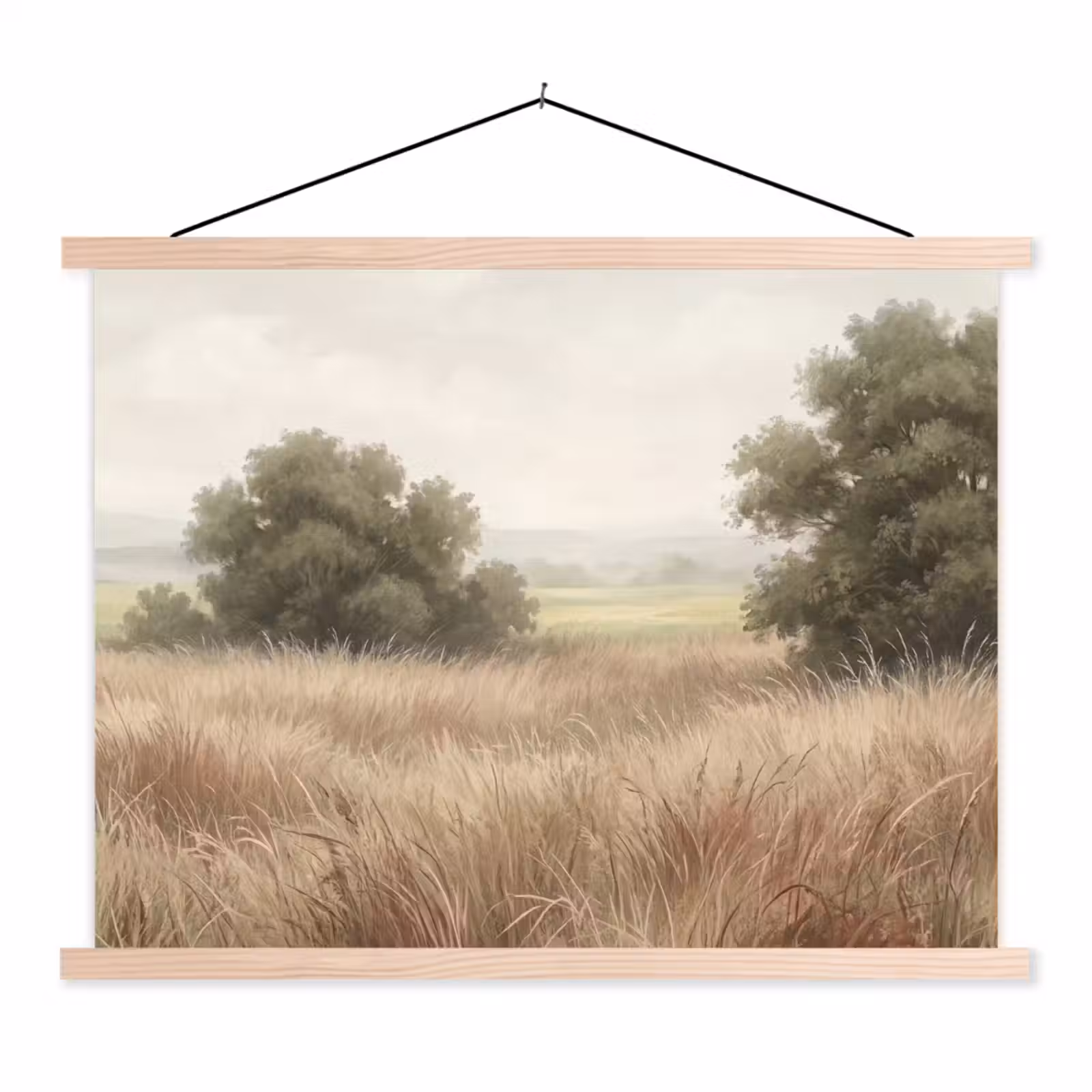Schoolplaat - Landschap - Minimalistisch - Beige — 1