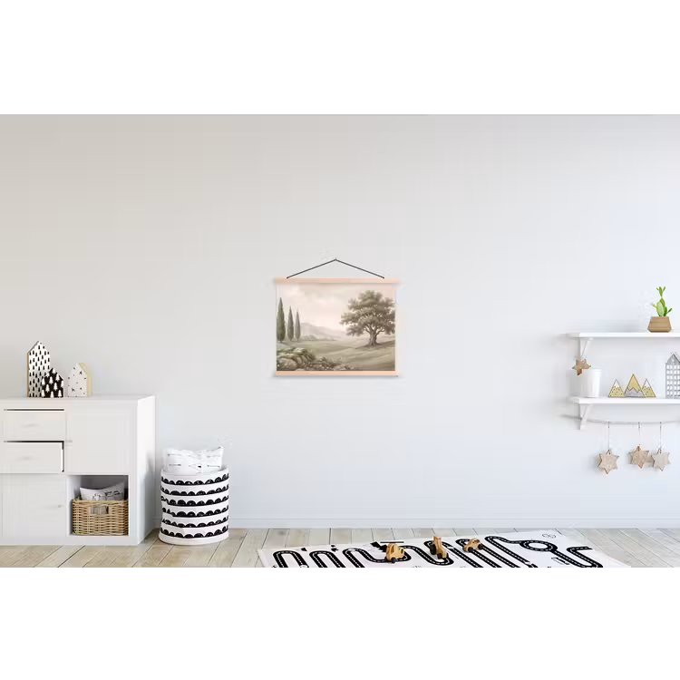 Schoolplaat - Heuvellandschap - Bomen - Natuur - Groen — 3