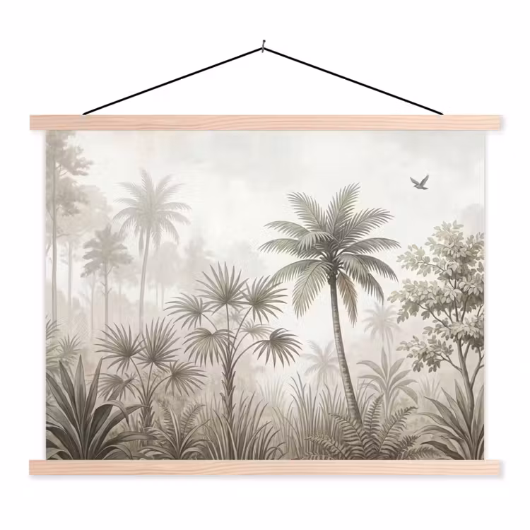 Schoolplaat - Jungle - Palmbomen - Natuur — 1