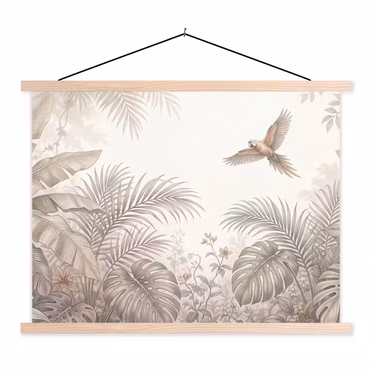 Schoolplaat - Papagaai - Jungle - Tropisch — 1