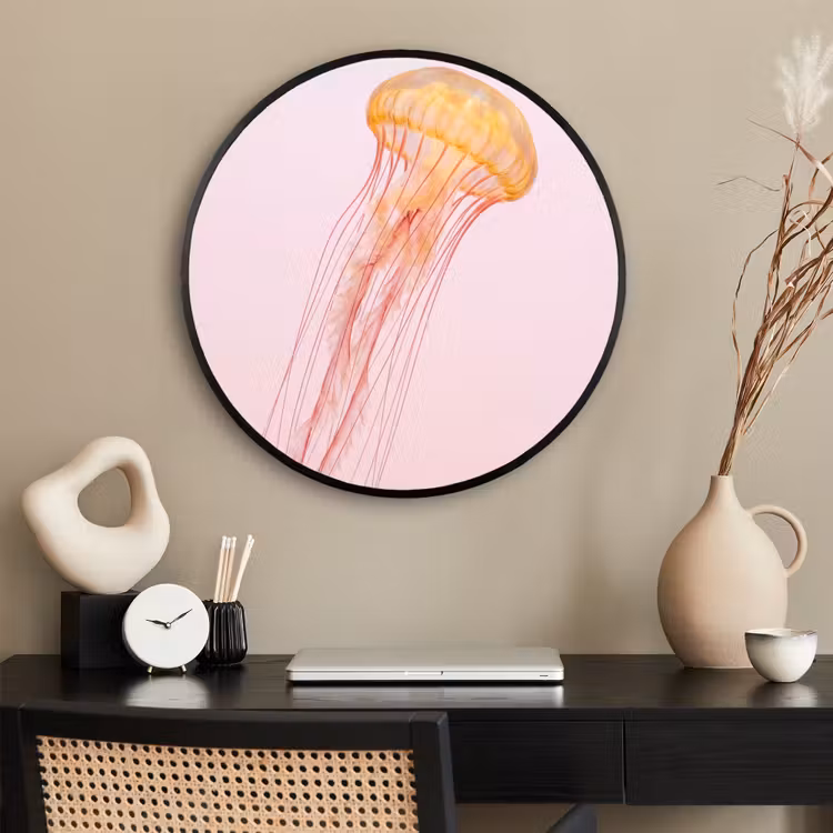 Ronde fotolijst - Sierlijk - Kwal - Roze — 2