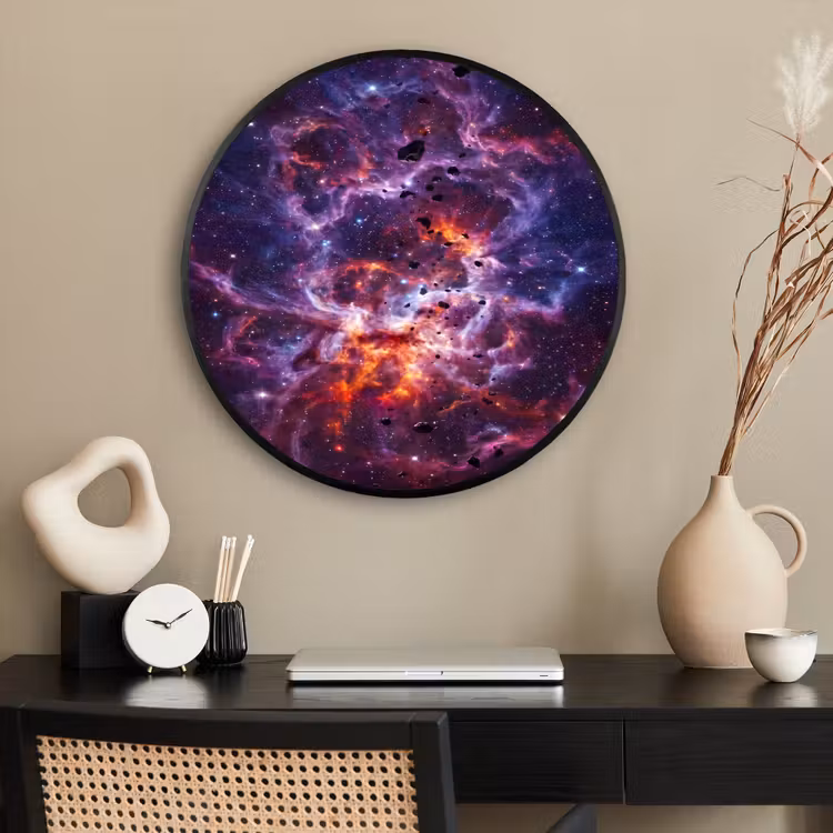 Ronde fotolijst - Space - Stars - Abstract - Colorful — 2