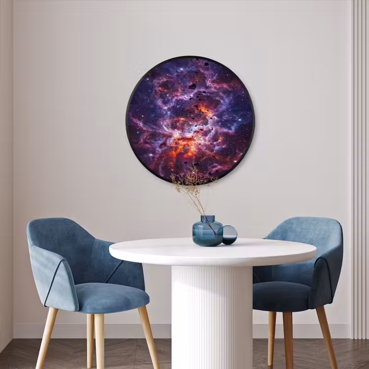 Ronde fotolijst - Space - Stars - Abstract - Colorful — 3