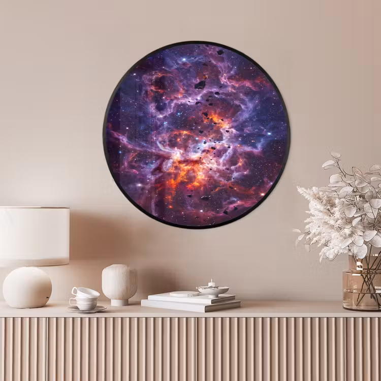 Ronde fotolijst - Space - Stars - Abstract - Colorful — 4