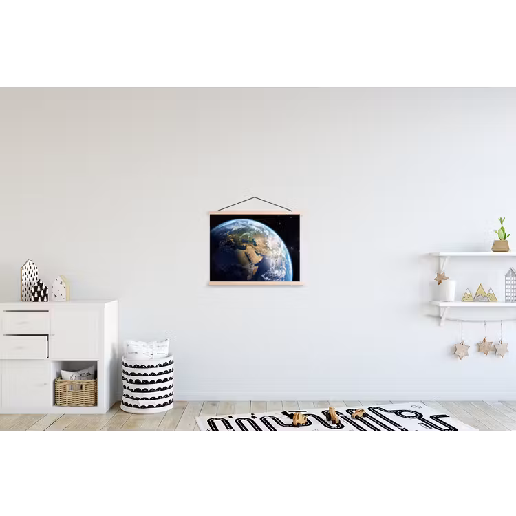 Schoolplaat - Aarde - Ruimte - Blauw - Groen — 3