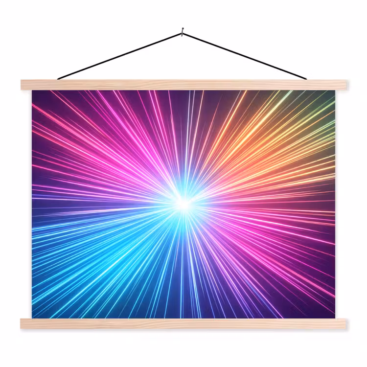 Schoolplaat - Abstract - Light - Burst - Modern - Colorful — 1