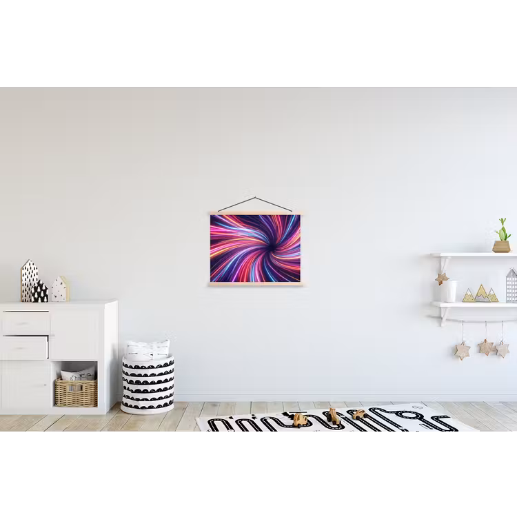 Schoolplaat - Abstract - Swirl - Futuristic - Neon — 3