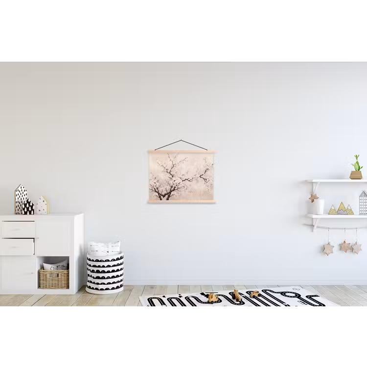 Schoolplaat - Bloesem - Illustratie - Taupe — 3