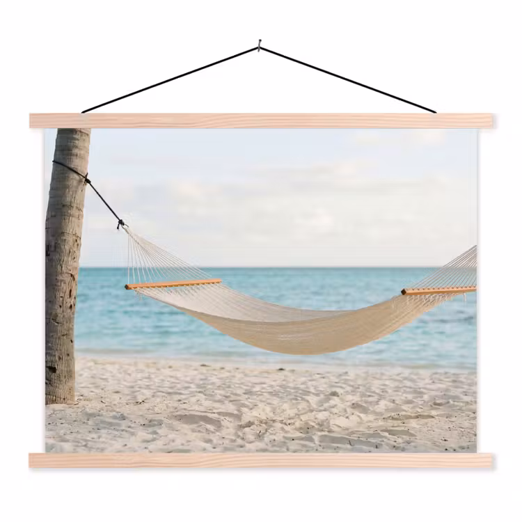 Schoolplaat - Hangmat - Strand - Wit — 1