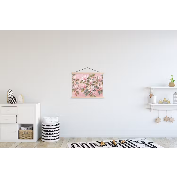 Schoolplaat - Magnolia's - Patroon - Roze — 3