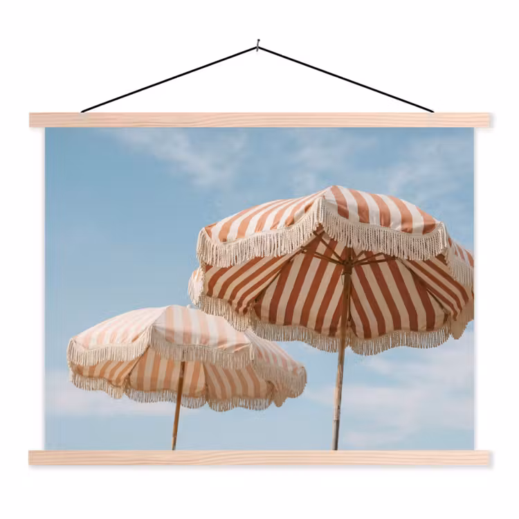 Schoolplaat - Parasol - Lucht - Rood — 1