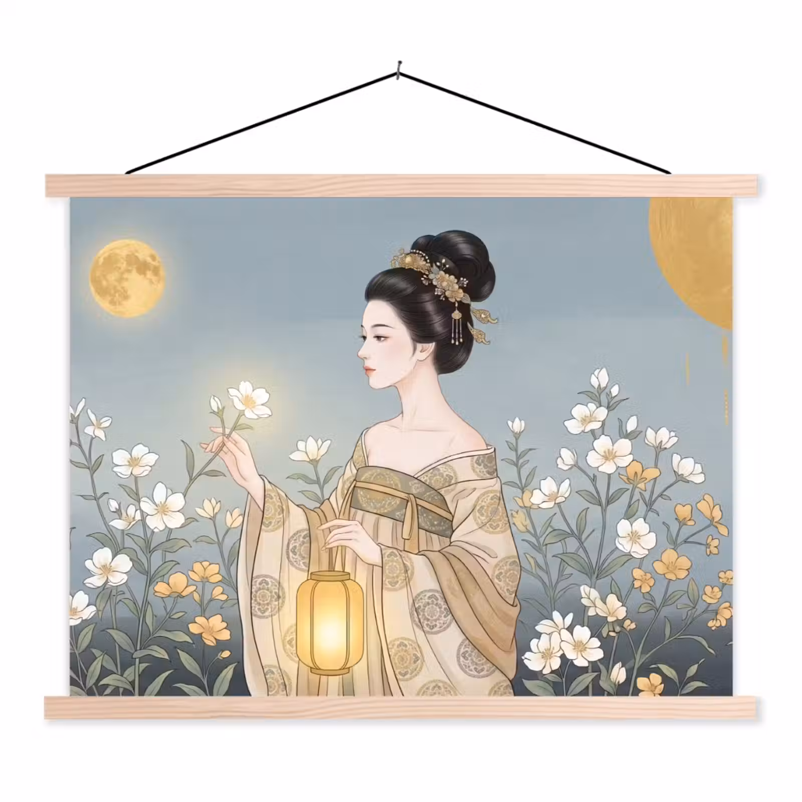 Schoolplaat - Aziatisch - Vrouw - Kimono — 1