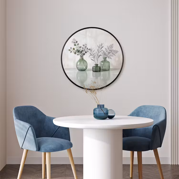 Ronde fotolijst - Vazen - Bladeren - Groen — 3