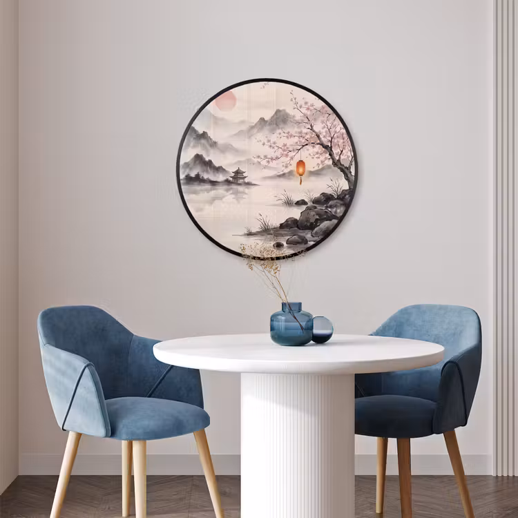 Ronde fotolijst - Zon - Japans - Traditioneel — 3