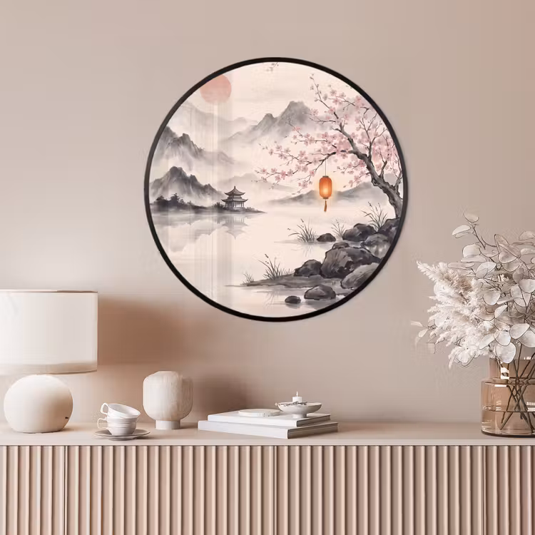 Ronde fotolijst - Zon - Japans - Traditioneel — 4