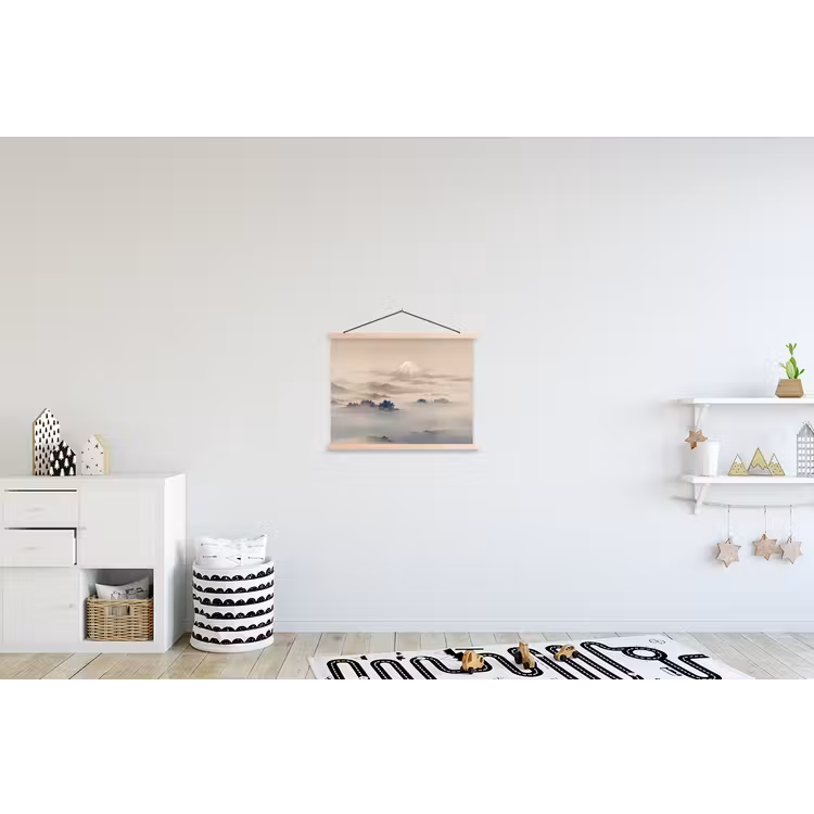 Schoolplaat - Japans - Landschap - Beige — 3