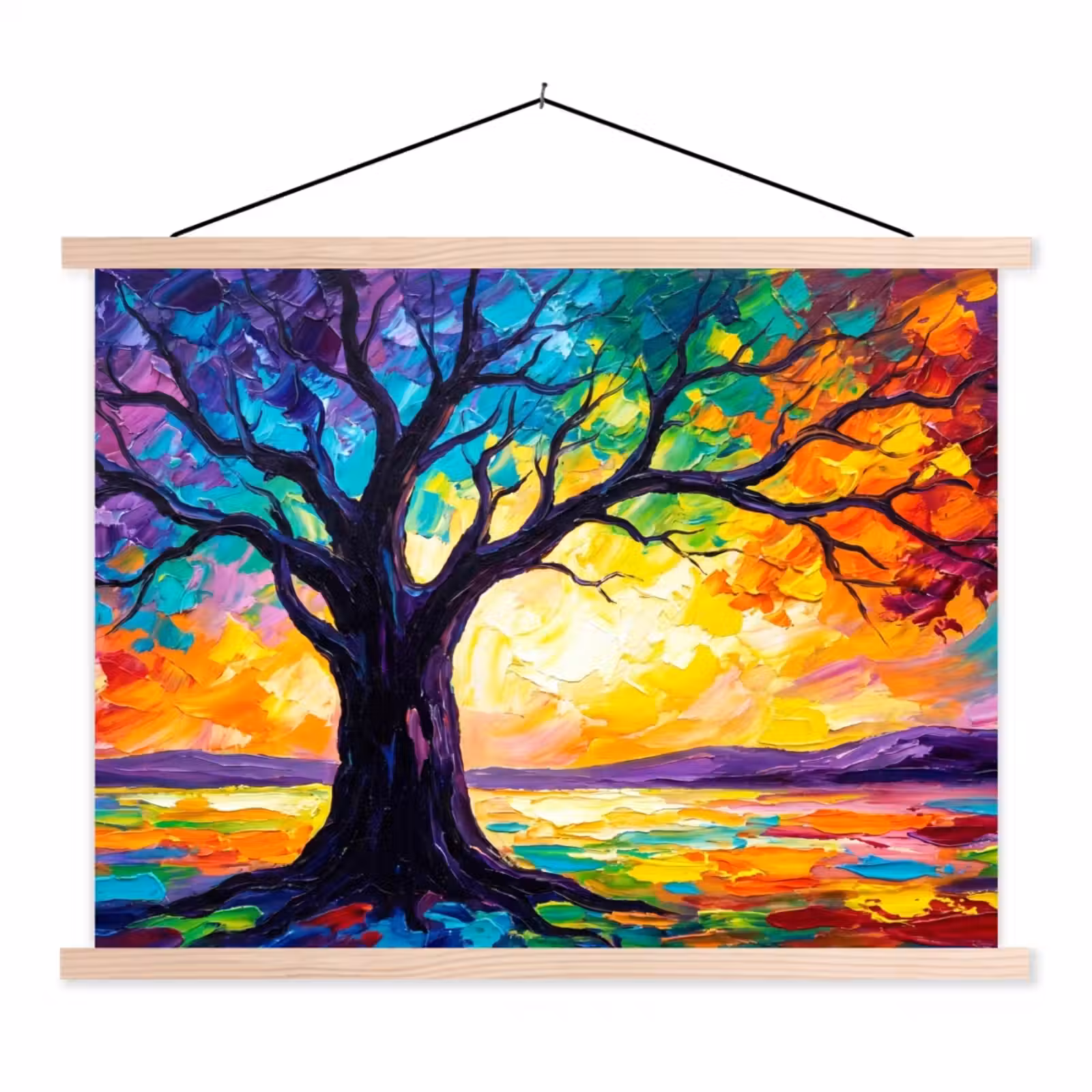 Schoolplaat - Boom - Landschap - Natuur - Abstract - Kleurrijk — 1