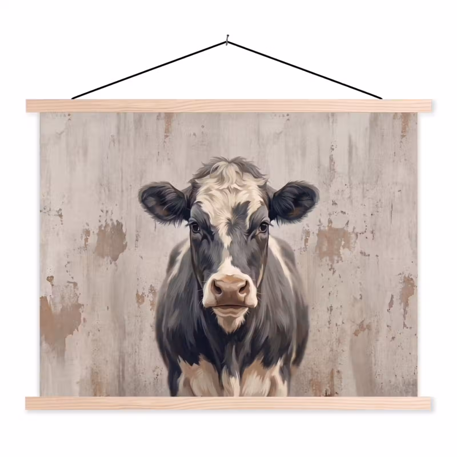 Schoolplaat - Koe - Portret - Dieren - Modern — 1