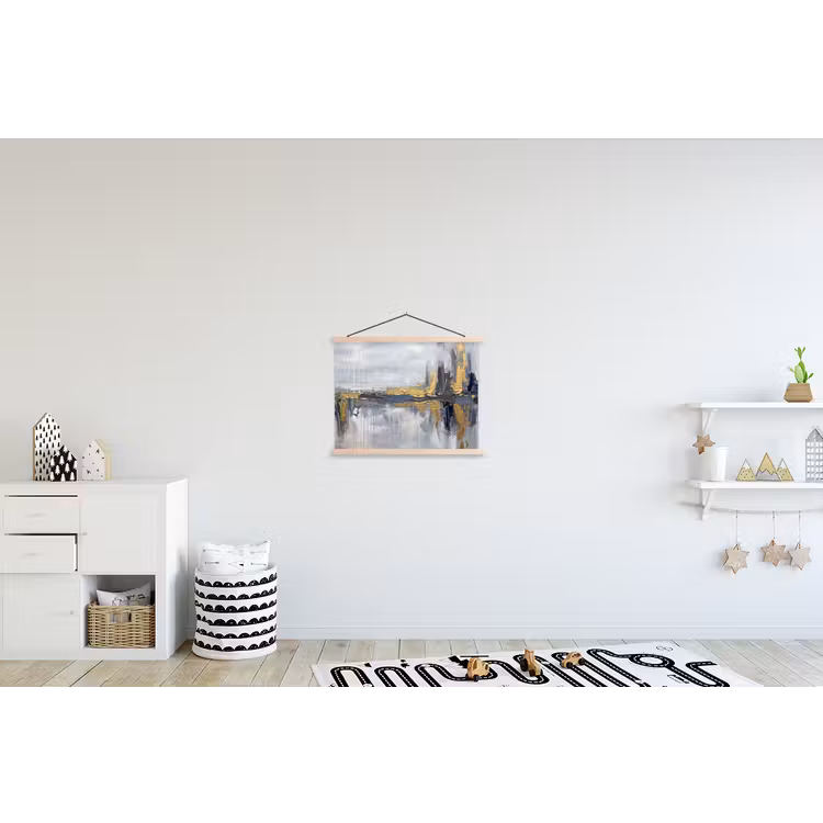 Schoolplaat - Abstract - Structuur - Goud - Grijs - Modern — 3