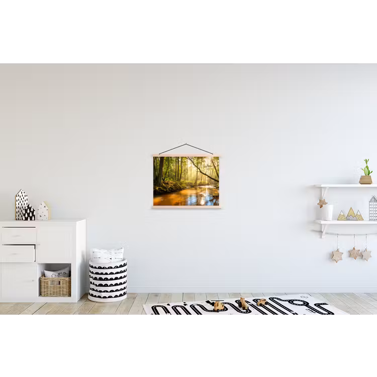 Schoolplaat - Bos - Beek - Zonlicht - Natuur - Groen — 3