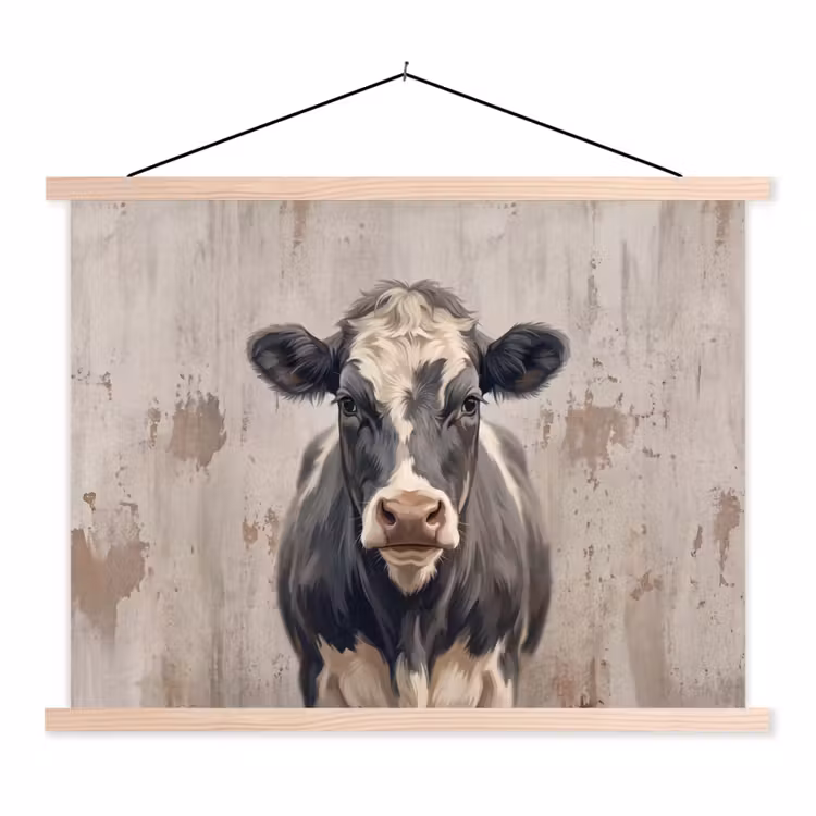 Schoolplaat - Koe - Portret - Dieren - Modern — 1