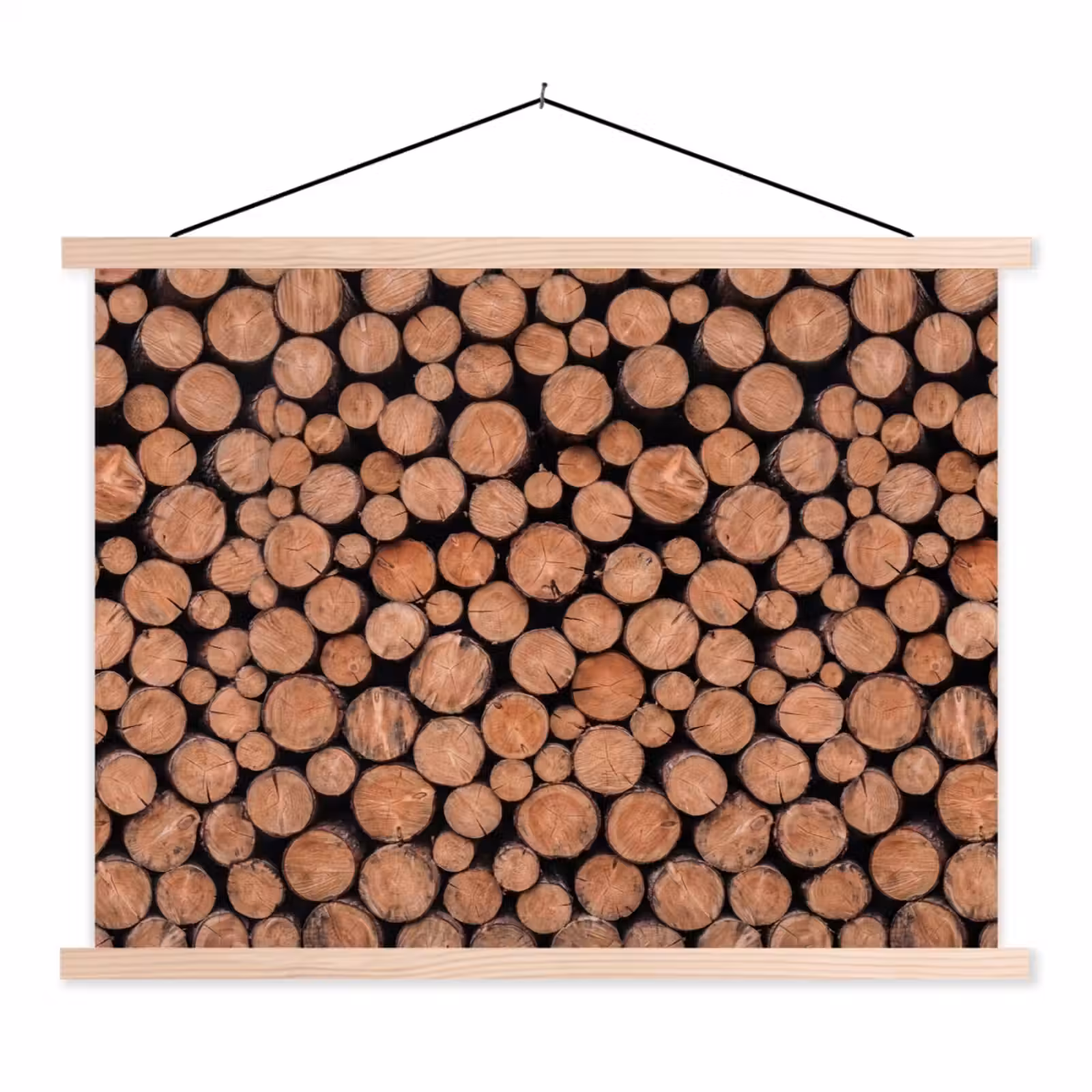 Schoolplaat - Houtblokken - Textuur - Patroon - Bruin - Rustiek — 1