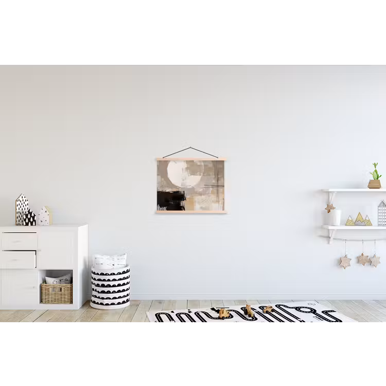 Schoolplaat - Abstract - Cirkel - Modern - Beige - Zwart - Minimalistisch — 3
