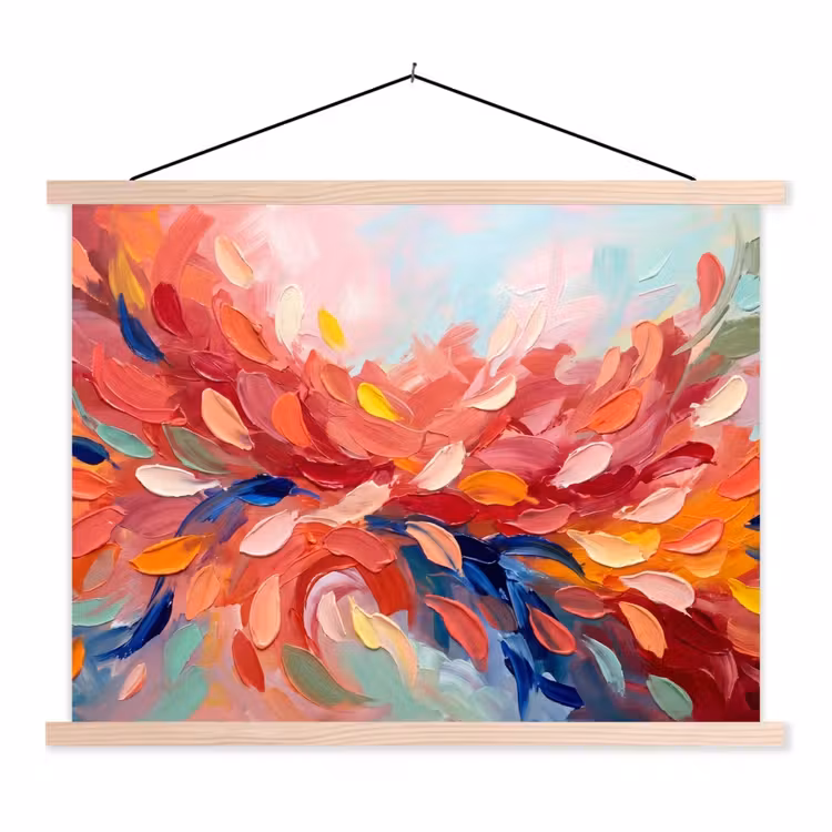 Schoolplaat - Bloemen - Abstract - Kunst - Modern — 1
