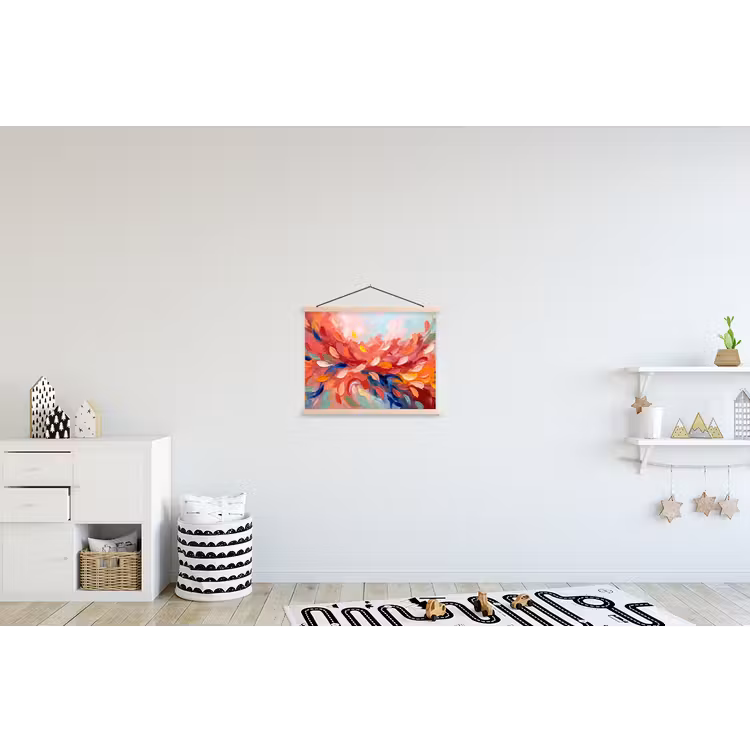 Schoolplaat - Bloemen - Abstract - Kunst - Modern — 3