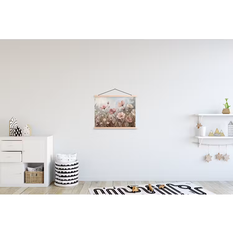 Schoolplaat - Bloemen - Botanisch - Schilderij - Pastel - Rustiek — 3