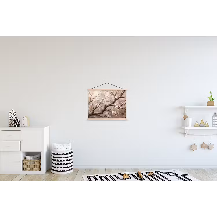 Schoolplaat - Bloesem - Takken - Schilderij - Beige - Serene — 3