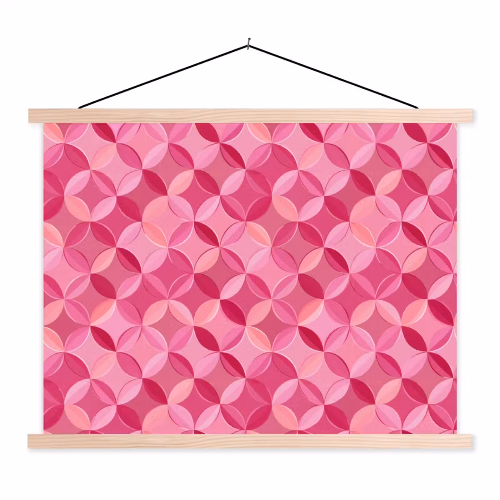 Schoolplaat - Geometrisch - Mozaïek - Modern - Roze — 1
