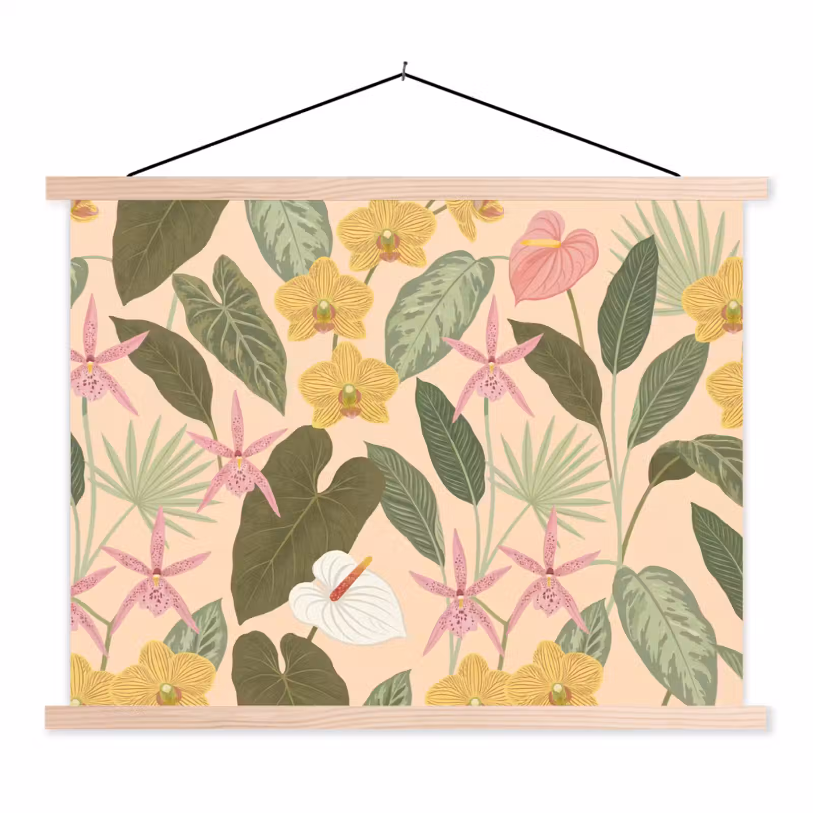 Schoolplaat - Patroon - Bloemen - Kleurrijk — 1