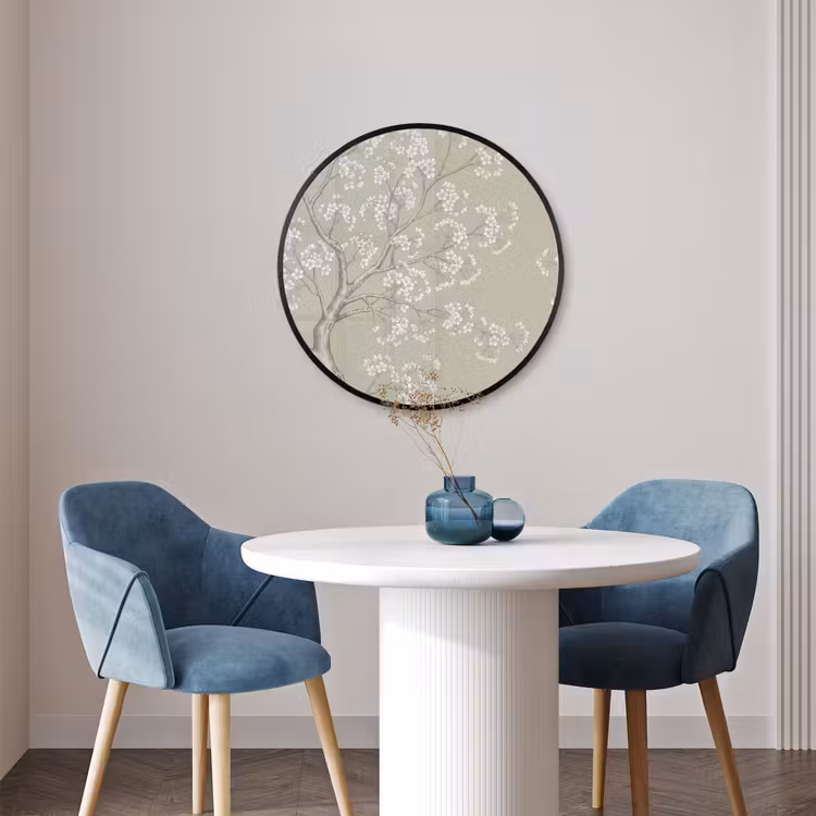 Ronde fotolijst - Sereen - Bloesem - Wit — 3
