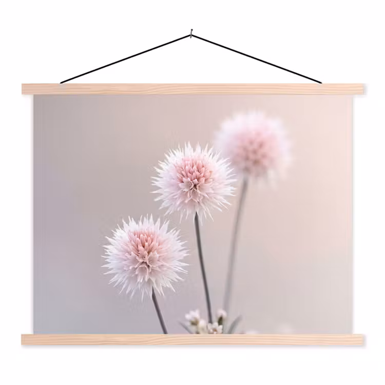 Schoolplaat - Bloemen - Bollen - Roze — 1