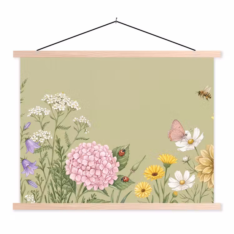 Schoolplaat - Botanisch - Bloemen - Kleurrijk — 1
