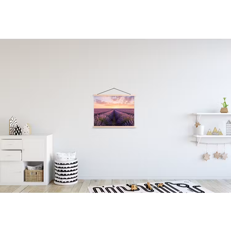 Schoolplaat - Landschap - Lavendelveld - Paars — 3
