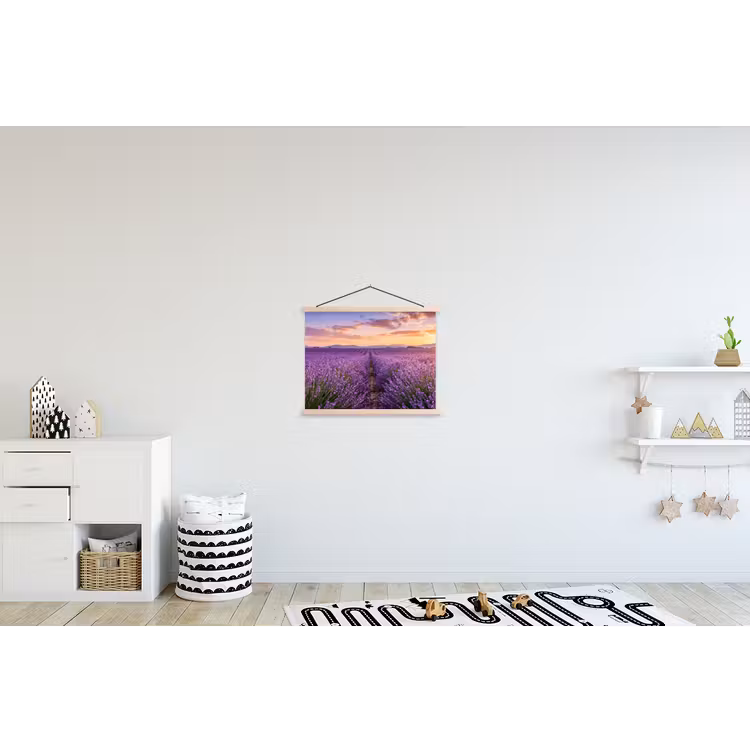 Schoolplaat - Lavendel - Veld - Natuur - Paars — 3