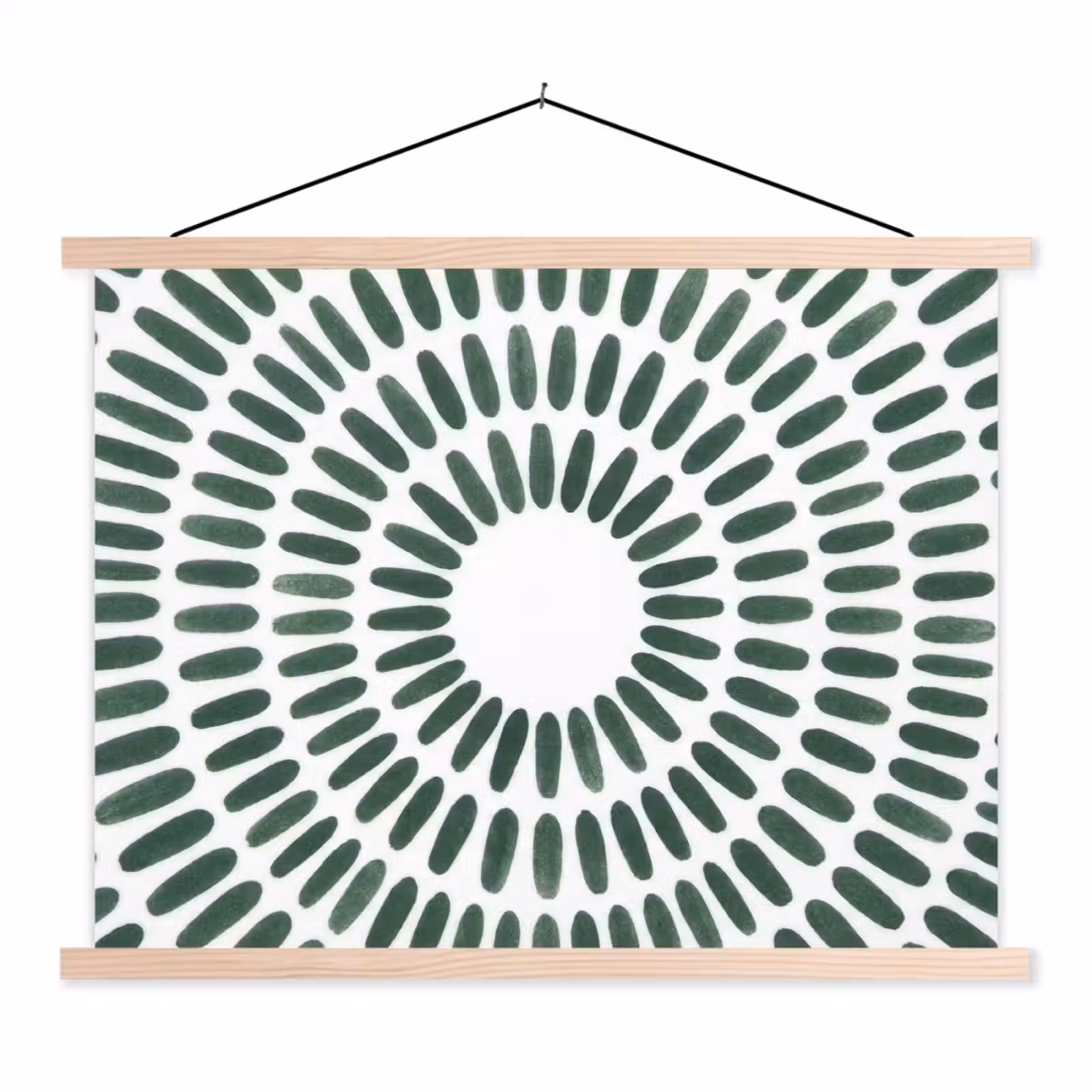 Schoolplaat - Abstract - Cirkel - Patroon - Modern - Groen — 1