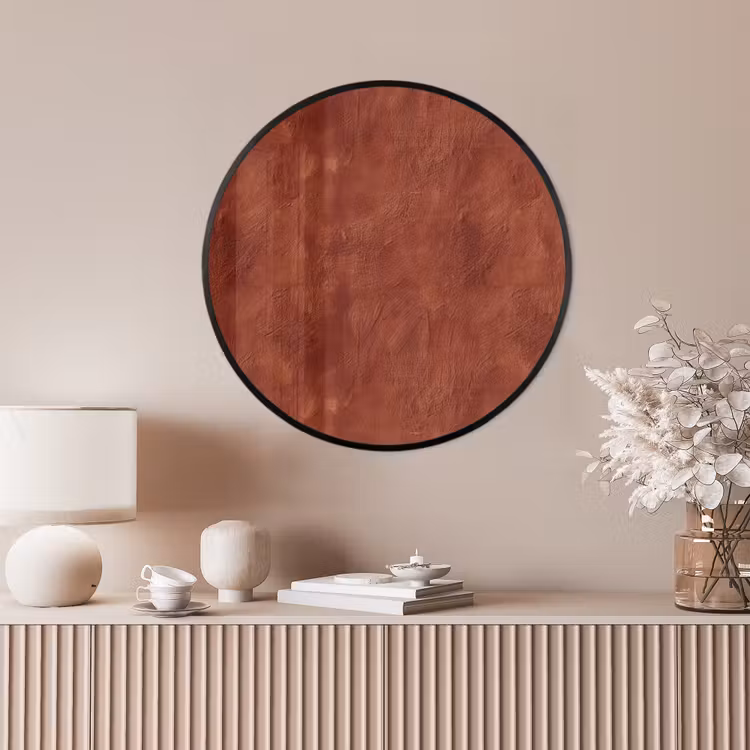 Ronde fotolijst - Stucwerk - Textuur - Terracotta — 4