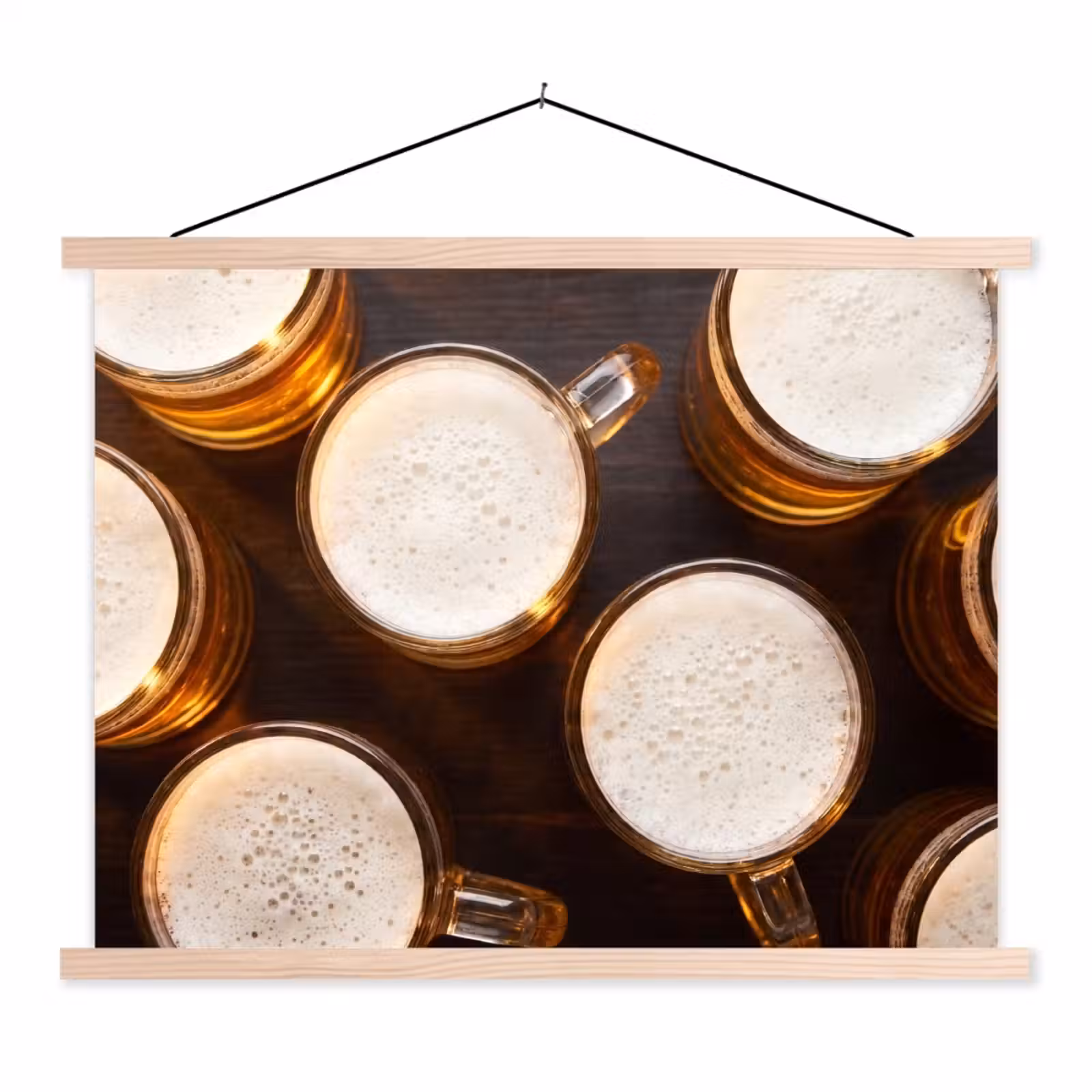 Schoolplaat - Bier - Glazen - Schuim - Hout - Drank — 1