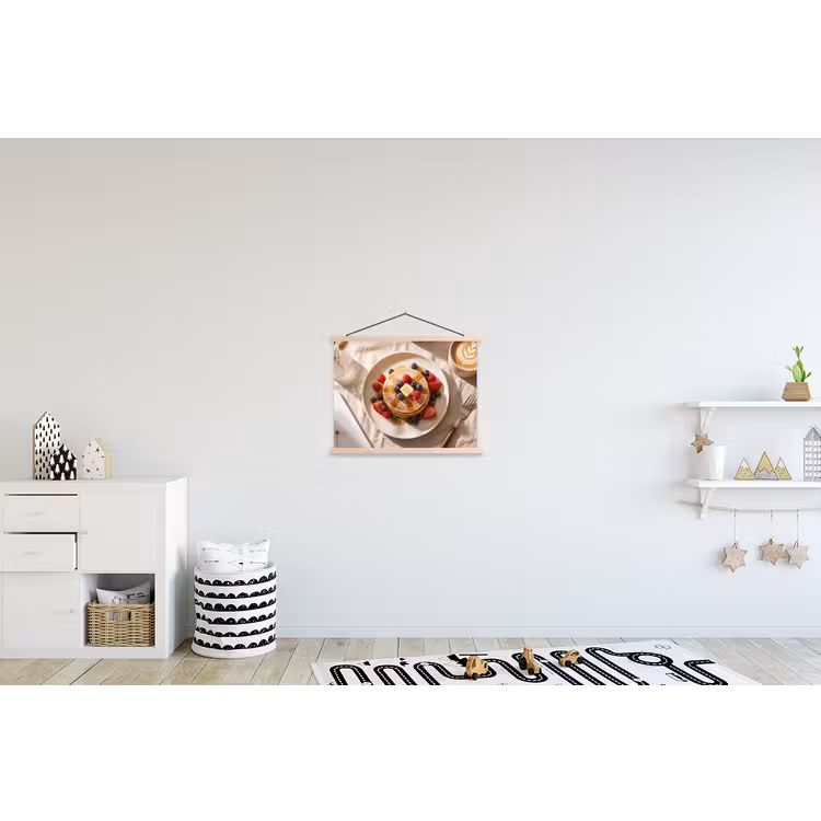 Schoolplaat - Pannenkoeken - Bessen - Ontbijt - Modern - Beige — 3