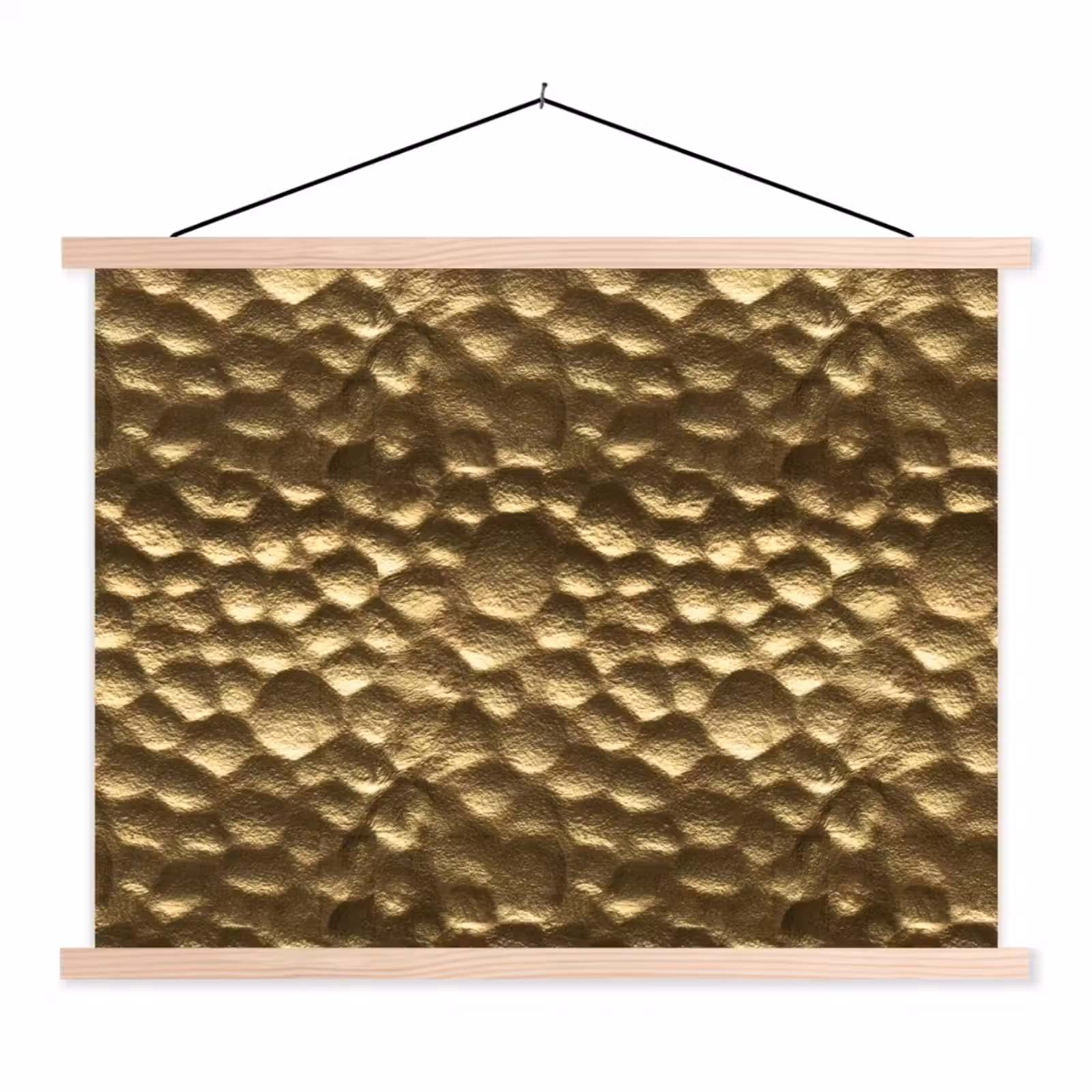 Schoolplaat - Gehamerd - Reliëf - Textuur - Bronsgoud — 1
