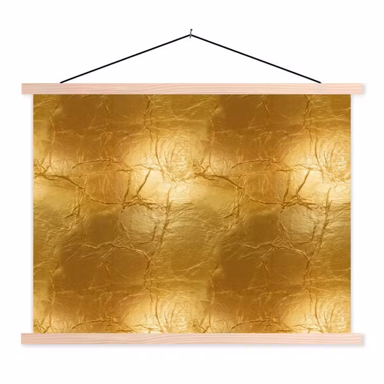 Schoolplaat - Bladgoud - Vintage - Textuur - Warm Goud — 1