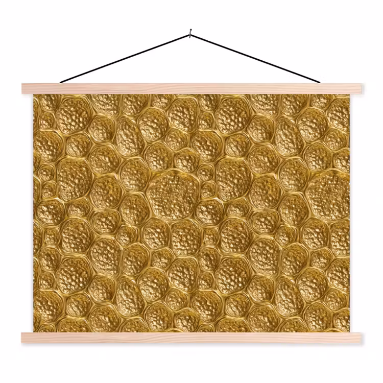 Schoolplaat - Gehamerd - Mozaïek - Antiek - Goud — 1