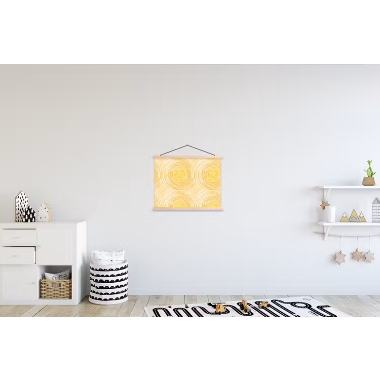 Schoolplaat - Cirkels - Abstract - Artistiek - Geel — 3