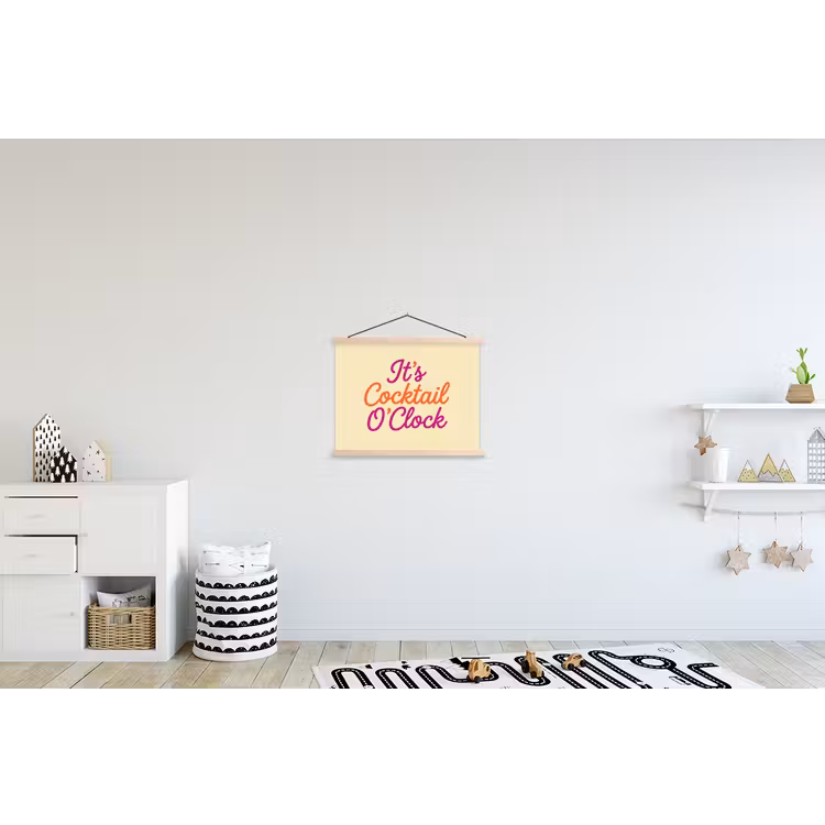 Schoolplaat - Cocktail O'Clock - Geel - Retro — 3